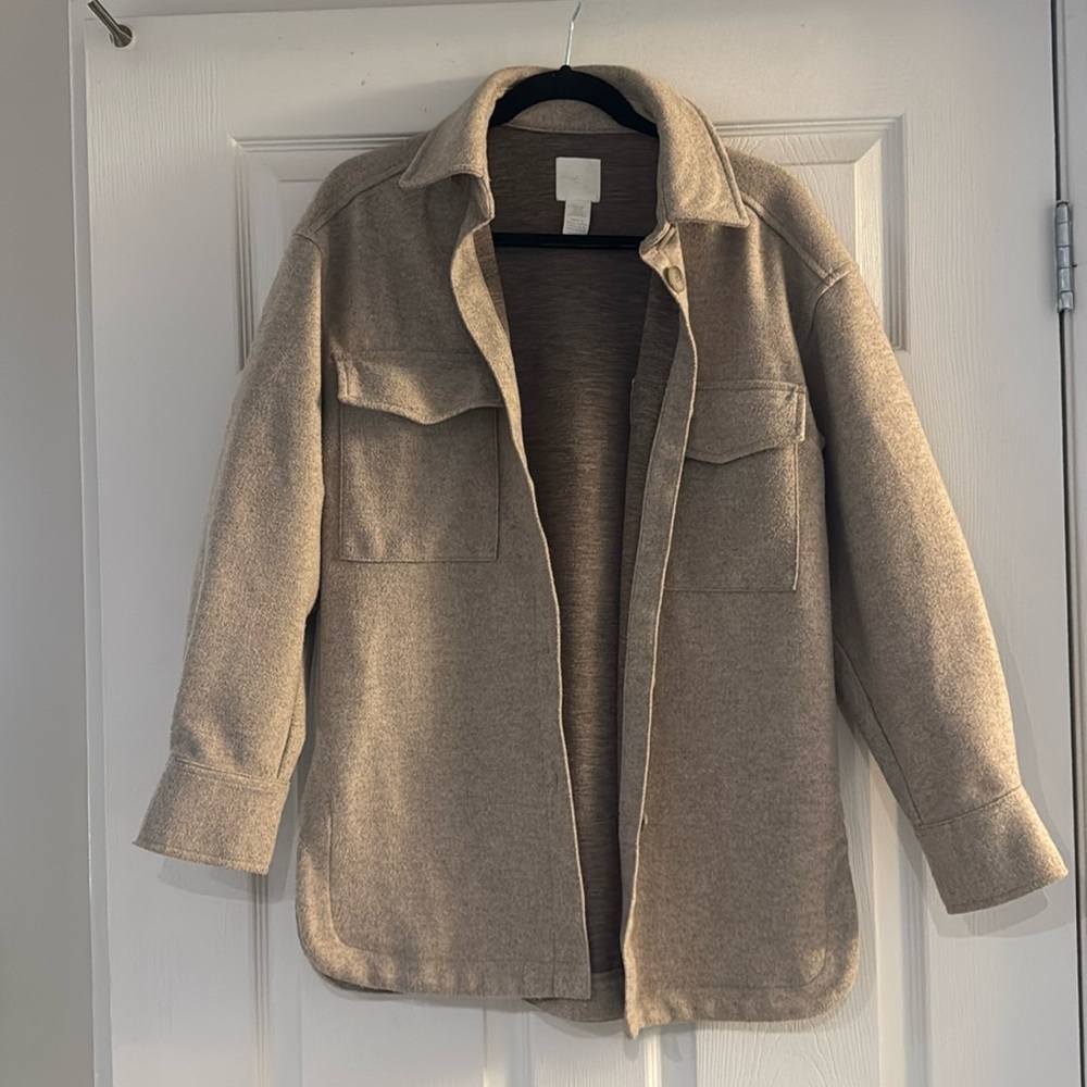 H&M Tan Shacket